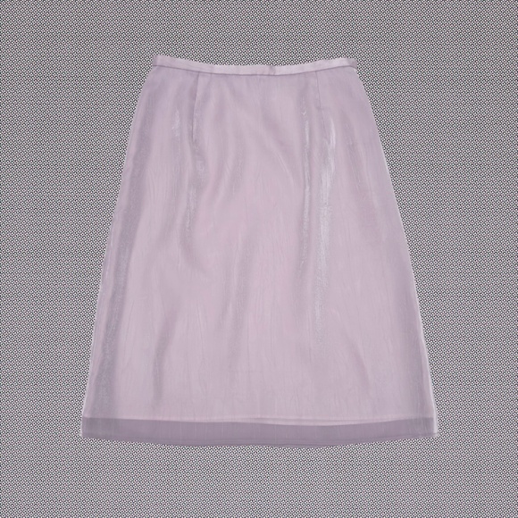 22 Octobre Paris Bruxelles Pastel Lavender Shimmery Lined A-Line Skirt - Picture 1 of 8